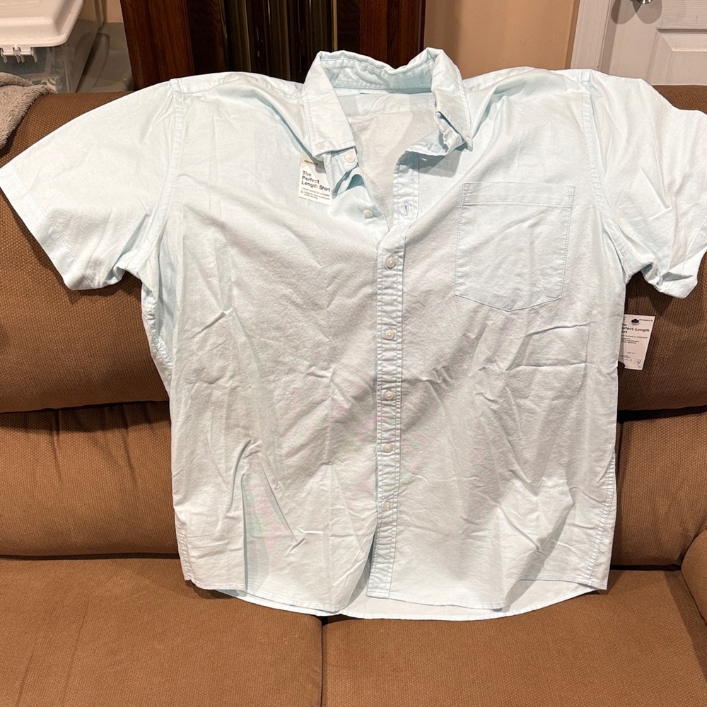 Baby Blue Button Down Shirt Sonoma Big & Tall